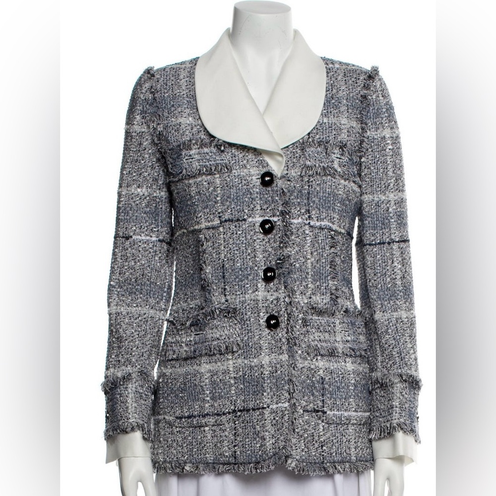 Alessandra Rich  Tweed Tweed Pattern Jacket